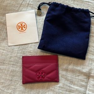 Authentic Tory Burch Fuchsia (Pink) card case